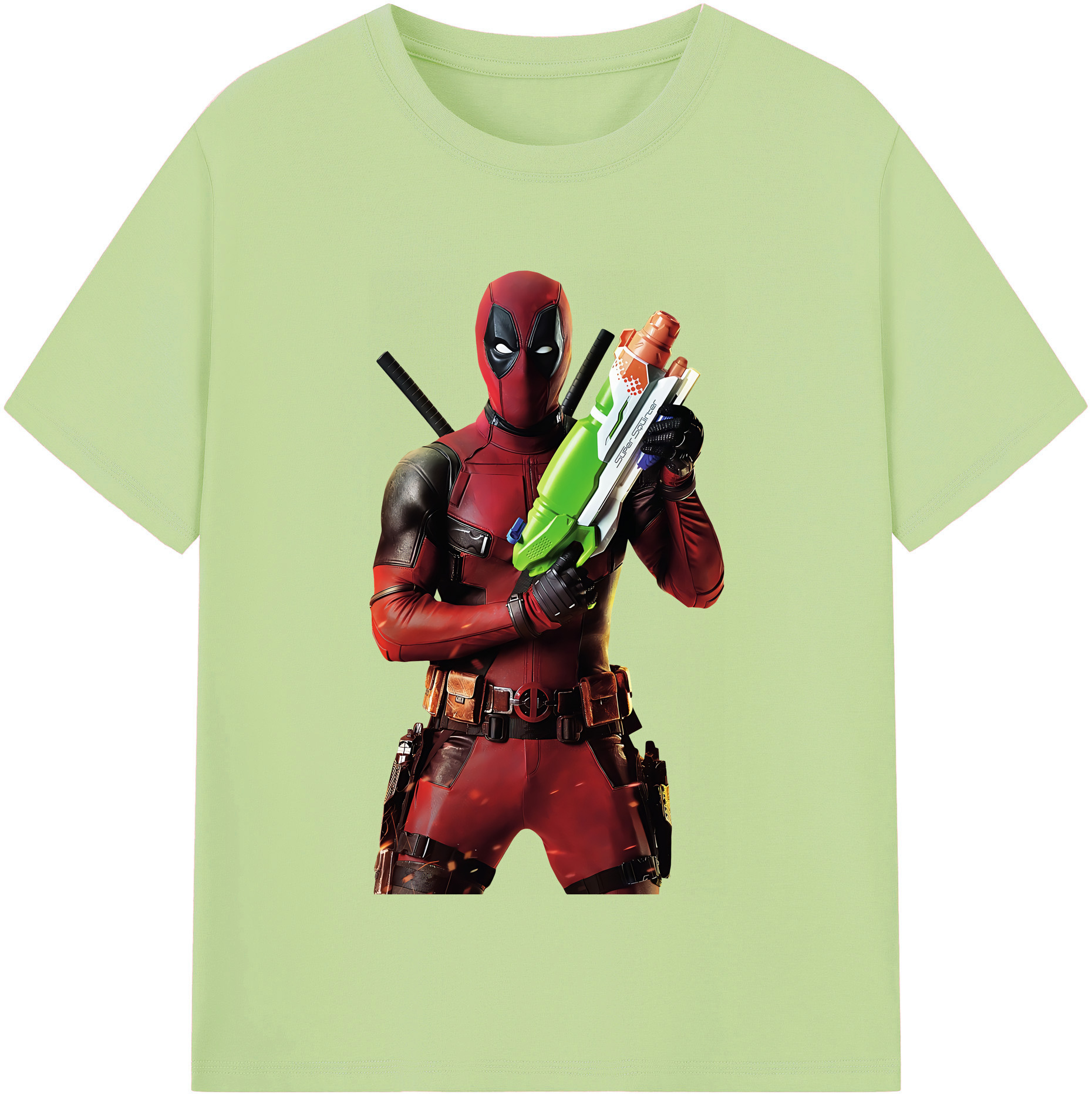 （画像用） Deadpool デッドプール 綿100％半袖Tシャツ（フロントプリント）